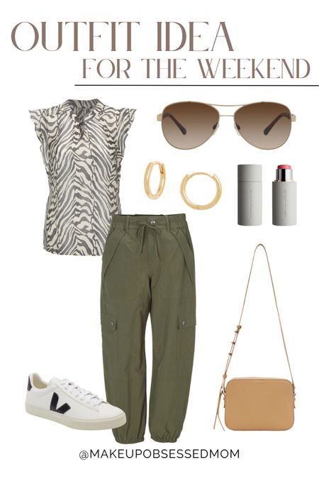 Here's a weekend outfit idea: stylish top, cargo pants, white sneakers and more!
 #summerstyle #petitefashion #outfitinspo #makeupmusthave

#LTKFind #LTKSeasonal #LTKstyletip