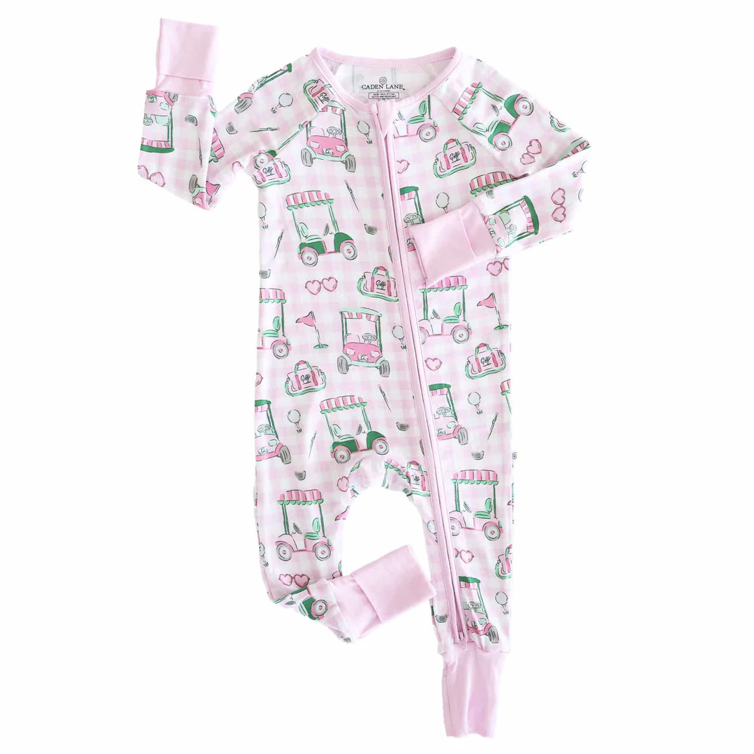 Birdie Babes Convertible Zip Romper | Pink | Caden Lane
