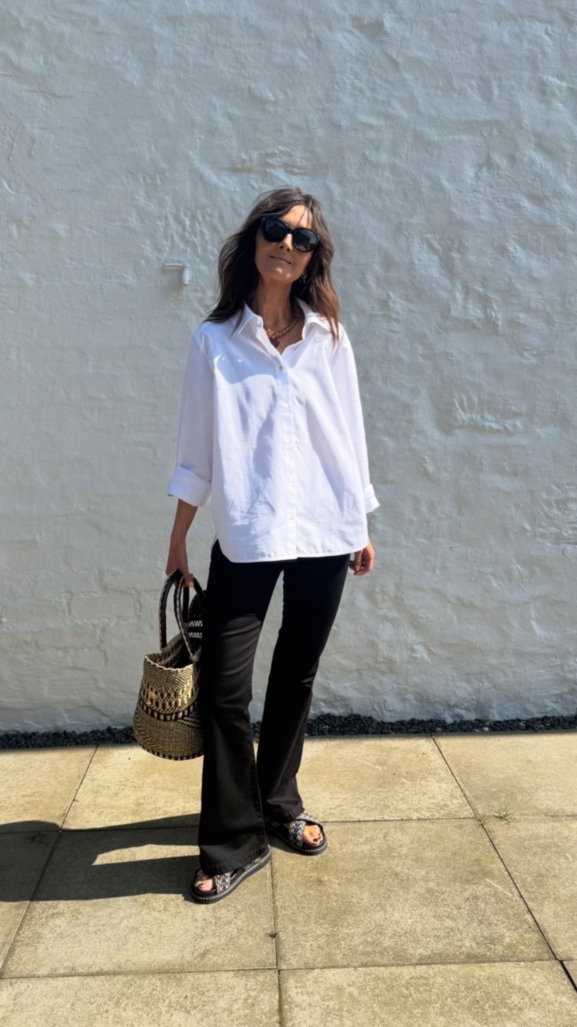 Sized up In the shirt to a 12 for an oversized fit 
In my usual
8 regular in jeans 

#LTKjeans #LTKsummer #LTKspring