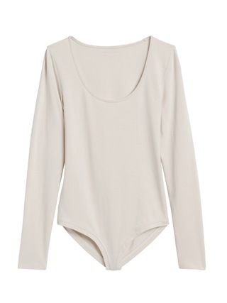 Scoop-Neck Thong Bodysuit | Banana Republic | Banana Republic (US)