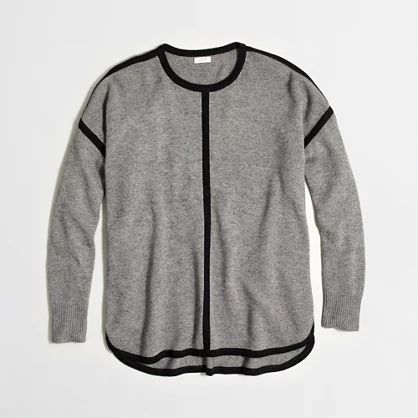 Factory tipped oversized sweater | J.Crew Factory