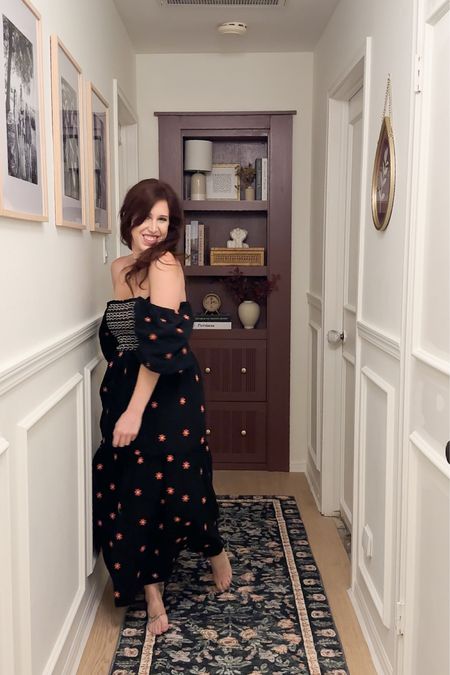 Free people dupe dress in this hallway! The hall has the cutest decor and I love this dress!

#LTKhome #LTKfindsunder100