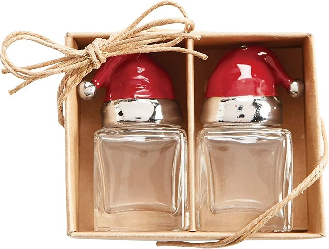 Amazon.com: Mud Pie SANTA SALT AND PEPPER SET, 2" x 1 1/4": Home & Kitchen | Amazon (US)