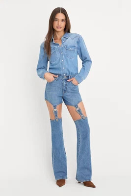 DOLLY JOLEANS BOOTCUT HIGH RISE JEANS | INDIGO1200 - GOOD AMERICAN | Good American