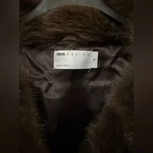 ASOS Dark Brown Faux Fur Coat | Poshmark
