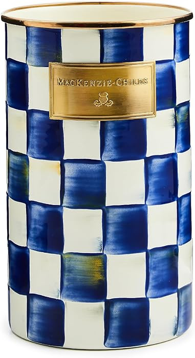 MACKENZIE-CHILDS Enamel Utensil Holder, Kitchen Utensil Holder for Countertop, Storage Caddy, Blu... | Amazon (US)