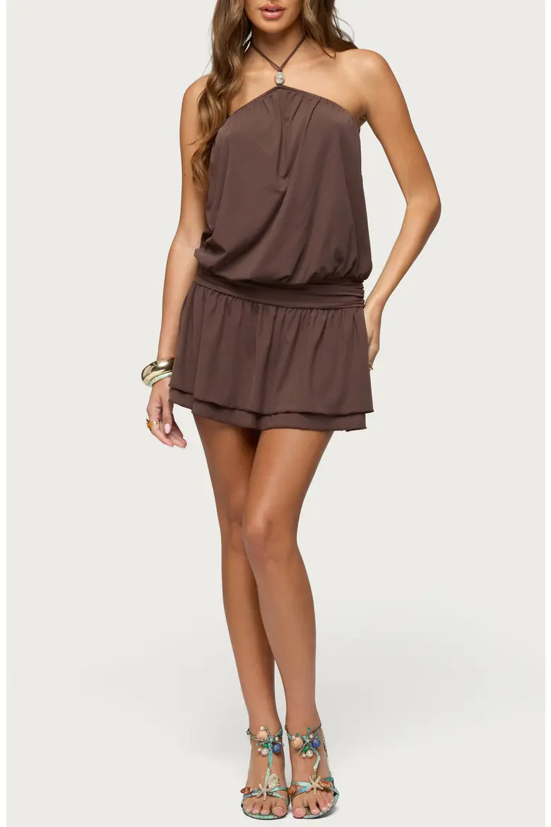 Mikaela Halter Minidress (Women) | Nordstrom | Nordstrom