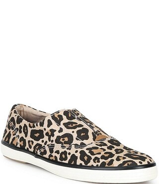 Keds Champion Round Toe Slip On Leopard Print Canvas Sneakers | Dillard's | Dillard's
