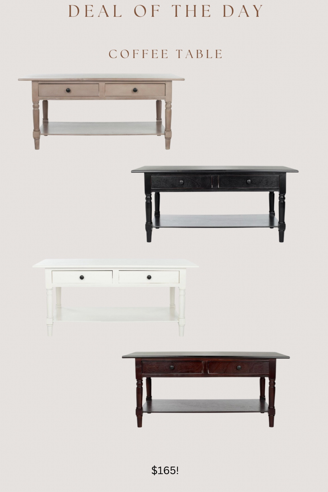 Wow!! Great price for these gorgeous high end inspired coffee tables!! 

#LTKStyleTip #LTKHome #LTKSaleAlert