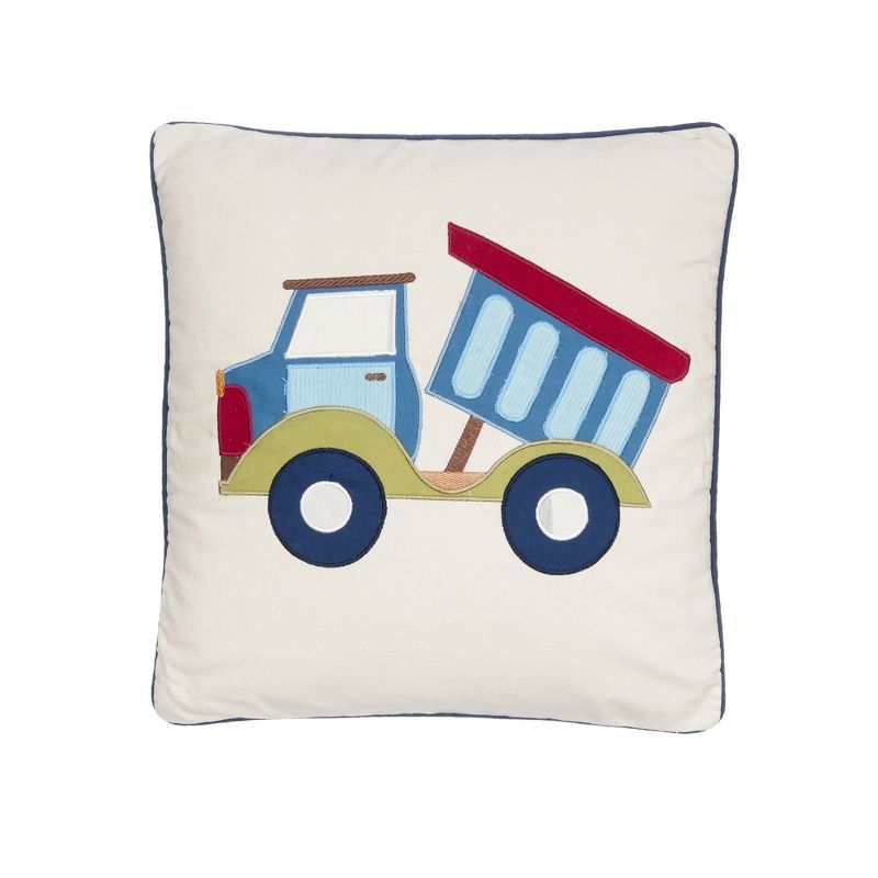 Trucks Shaped Blue Kids Decorative Pillow  - Levtex Home | Target