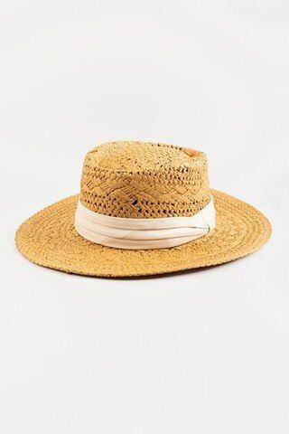 Daphne Weave Boater Hat | Francesca's