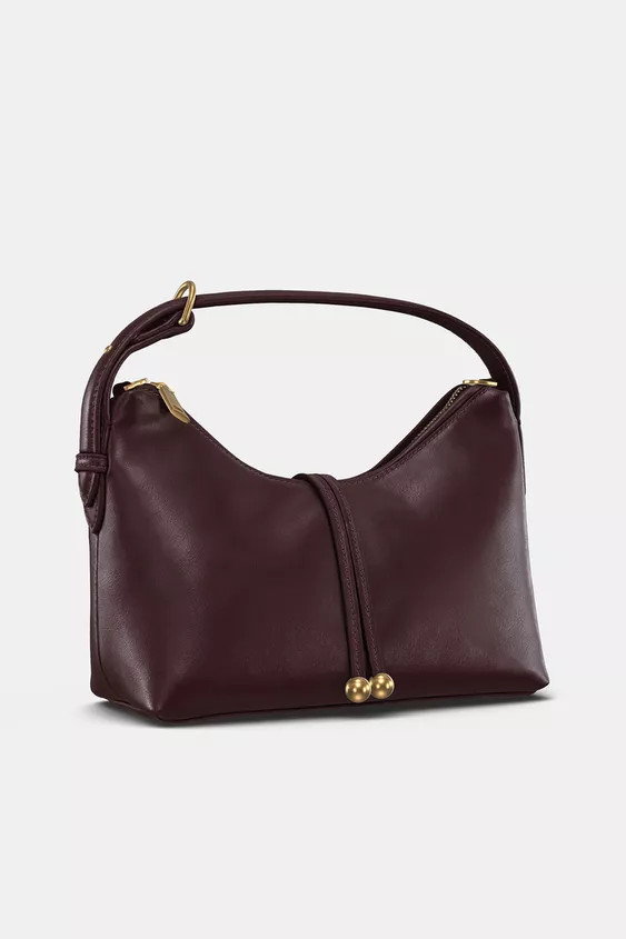 MINI BUCKET BAG WITH BEAD DETAIL | Zara US