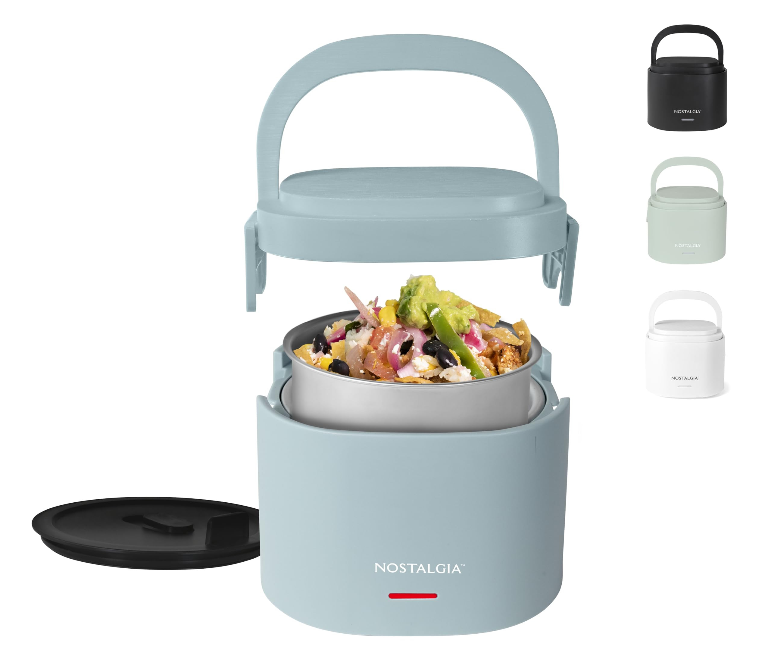 Nostalgia Portable 20-Ounce Electric Heated Lunch Box – Travel Size 2.5 Cup Capacity for Soup, ... | Amazon (US)