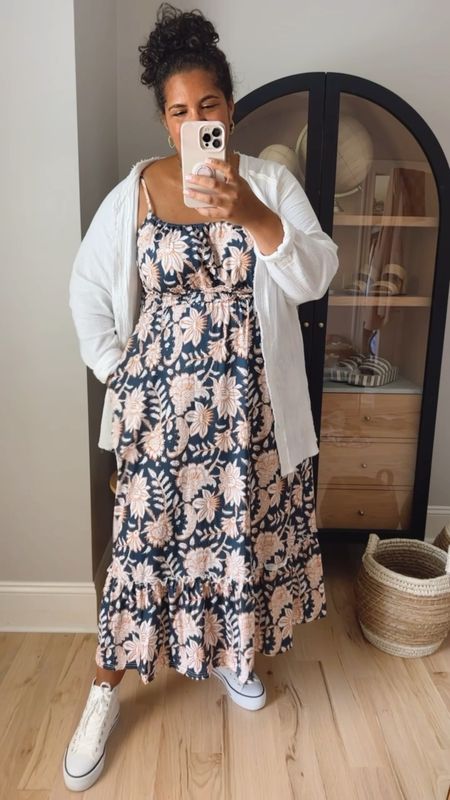 I’m wearing size xxl in dress and shirt. The dress has some good stretch and the material is so nice and thick and stretchy. 
True to size in the sneakers as well!

#LTKsalealert #LTKcurves #LTKunder50