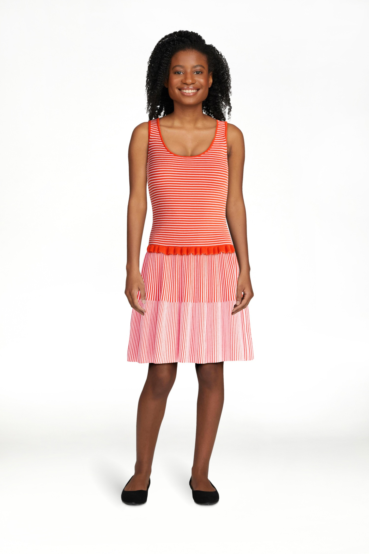 Free Assembly Women's and Women's Plus Ruffle Hem Knit Tank Top, Sizes XS-4X | Walmart (US)