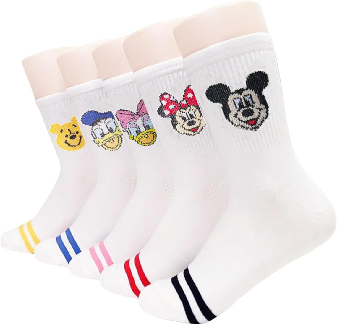 Animation Character Women Crew Socks 5 Pairs, Character Cartoon Series Collection Women's Origina... | Amazon (US)
