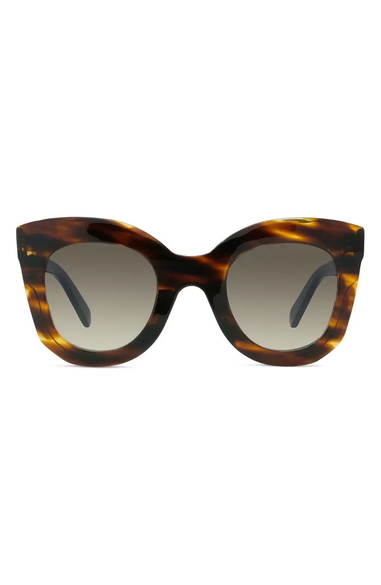 CELINE 47mm Gradient Butterfly Sunglasses | Nordstrom | Nordstrom