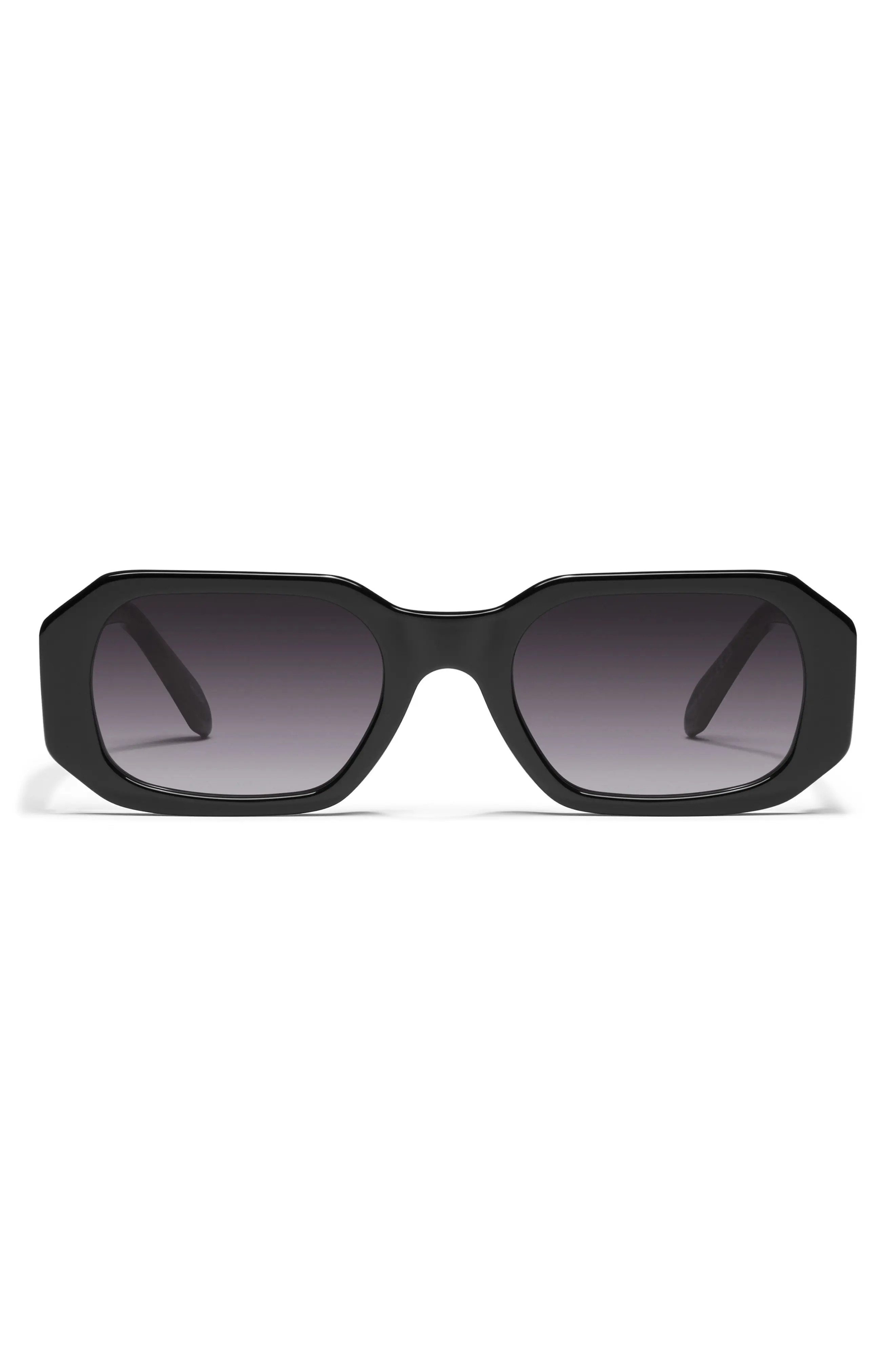 Quay Australia Hyped Up 38mm Gradient Square Sunglasses in Amethyst/dark Amethyst at Nordstrom | Nordstrom