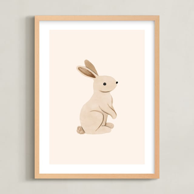 "Baby Rabbit" - Painting Limited Edition Art Print by Vivian Yiwing. | Minted