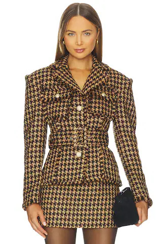 Ronny Kobo Janice Jacket in Chocolate Camel from Revolve.com | Revolve Clothing (Global)