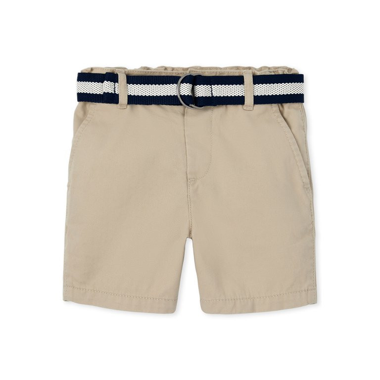 The Children's Place Baby and Toddler Boys Belted Chino Shorts, Sizes 6M-5T | Walmart (US)