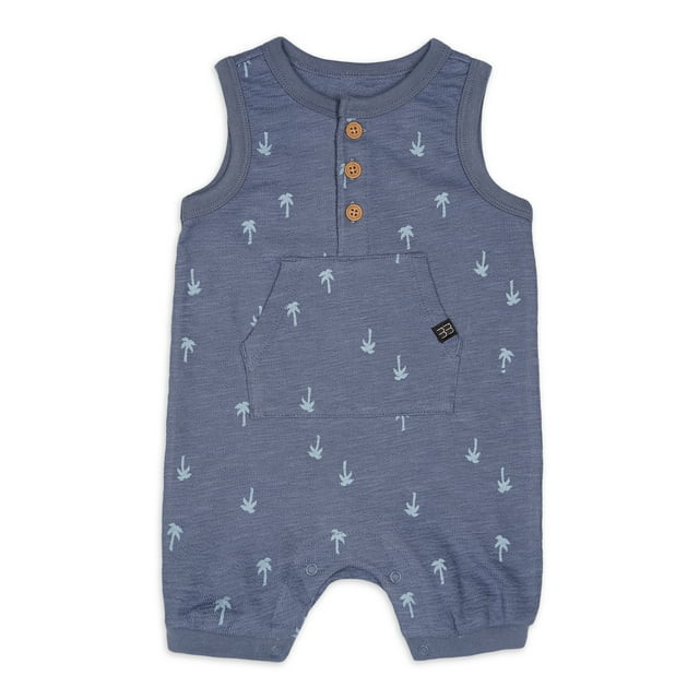 Modern Moments by Gerber Baby Boy Sleeveless Romper, Sizes 0/3 Months - 24 Months | Walmart (US)