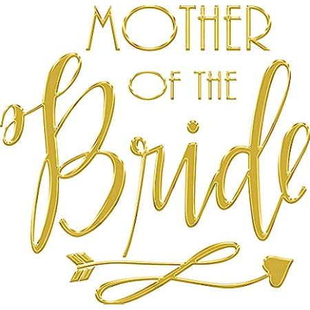 Mother of The Groom - Bachelorette Heat Transfer Iron on Stencils for Wedding (Gold Foil (Mirror ... | Amazon (US)