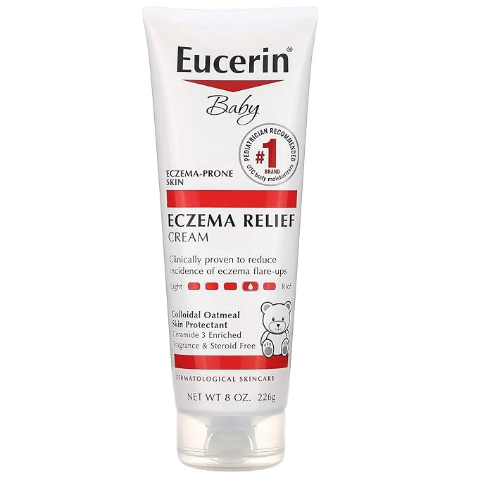 Eucerin Baby Eczema Relief Body Cream, Fragrance Free Baby Eczema Cream with Colloidal Oatmeal, C... | Amazon (US)
