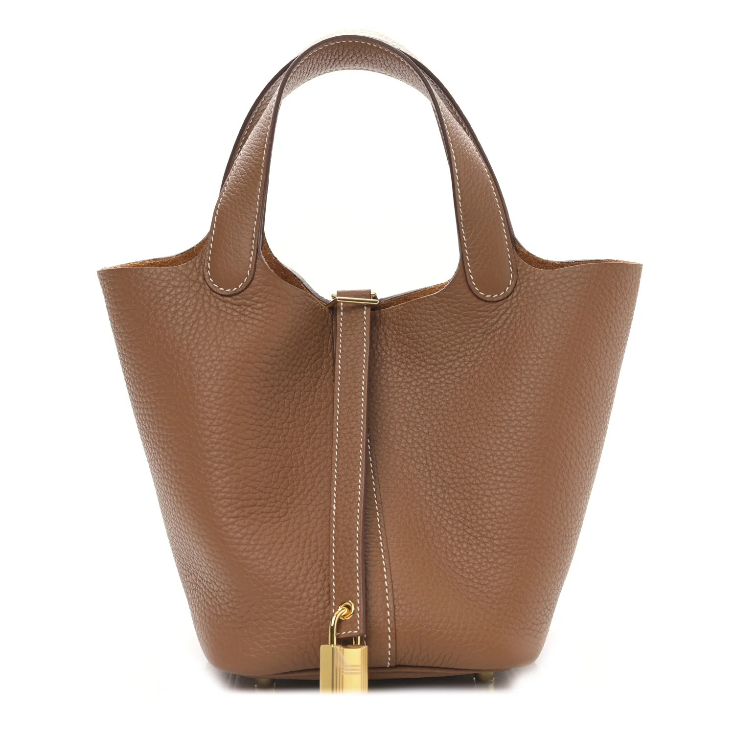 HERMES Taurillon Clemence Picotin Lock 18 PM Gold | FASHIONPHILE | FASHIONPHILE (US)