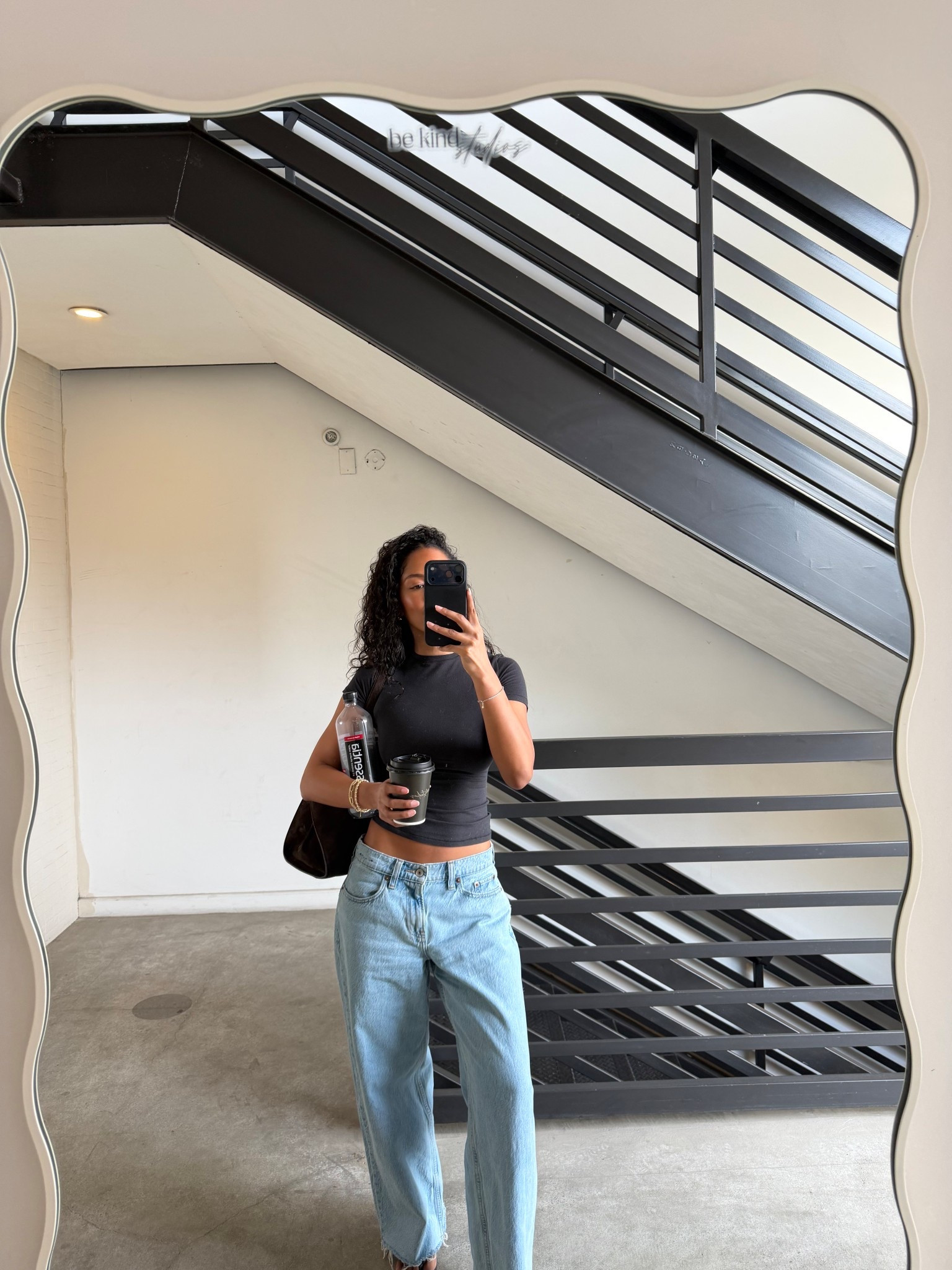 Good jeans and a cute t shirt 