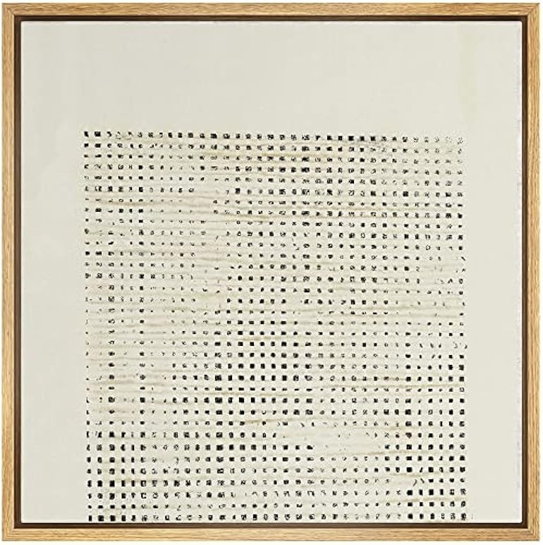 IDEA4WALL Framed Canvas Print Wall Art Tan Black Dark Dot Grunge Landscape Abstract Shapes Illust... | Amazon (US)