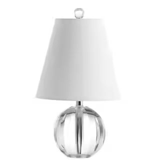 Goddard 16 in. Clear Crystal Ball/Metal LED Table Lamp, Clear | The Home Depot