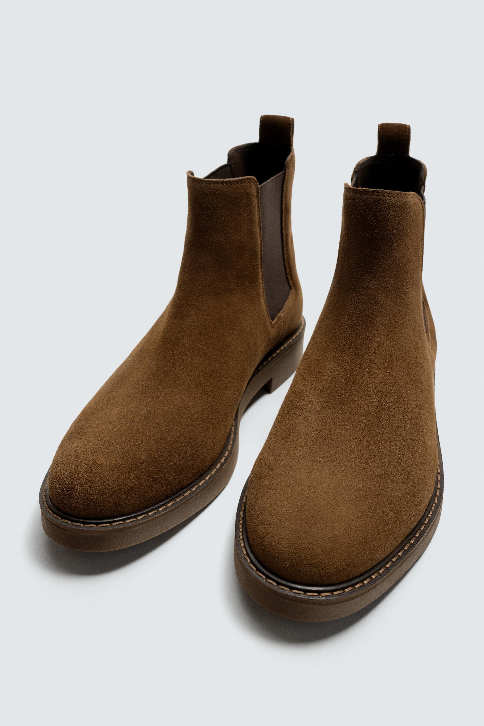 LEATHER CHELSEA BOOTS | Zara UK