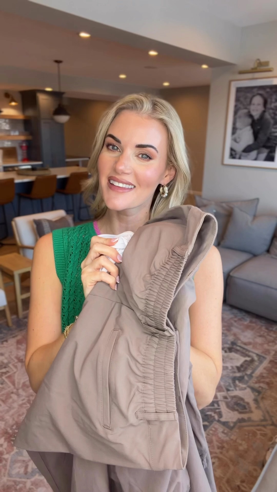 Casual spring outfit from @Fabletics - wearing a small in the tank top, bomber jacket, and wide leg trousers. #fableticspartner #myfabletics

#LTKmomlife #LTKgrwm #LTKSeasonal