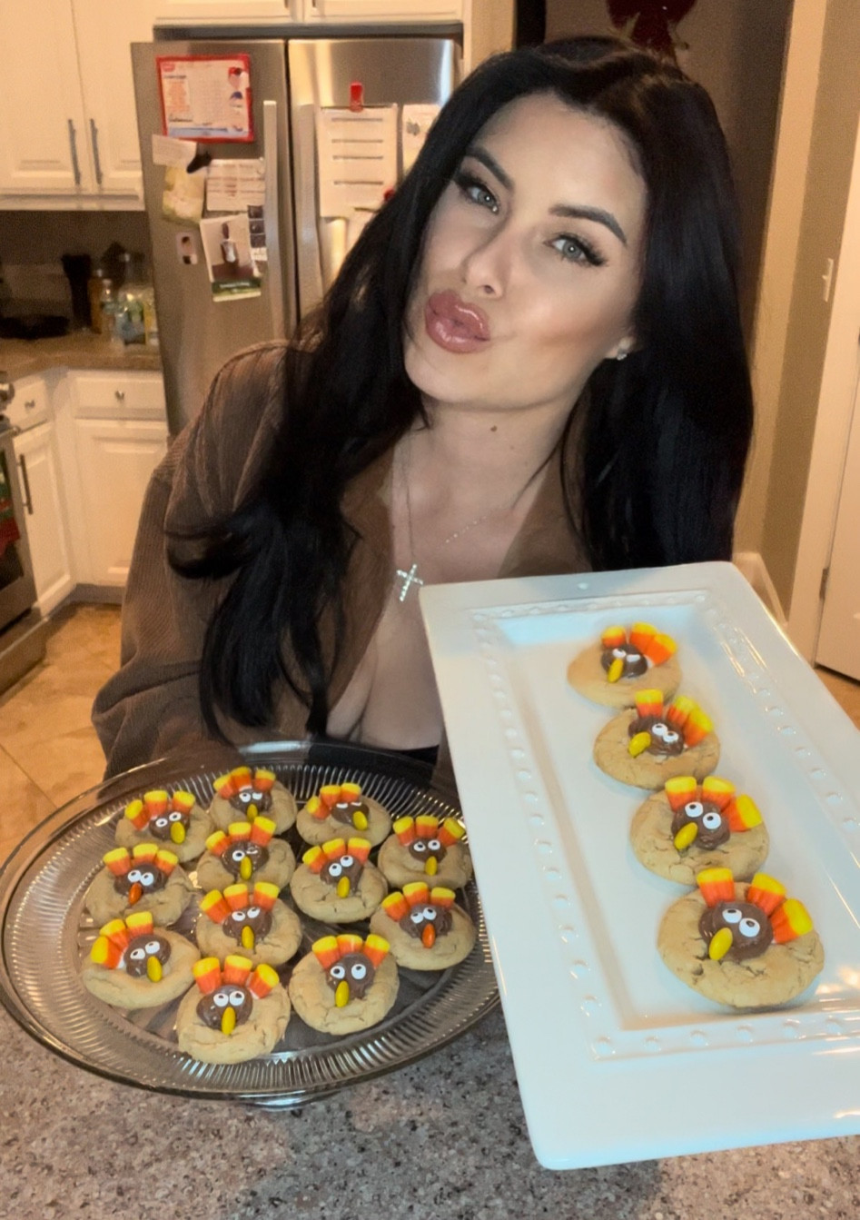 All the ingredients to recreate these pb chocolate Turkey cookies! So cute & delish..

Also my SHEIN corduroy shirt is on sale for Black Friday❤️

#LTKCyberweek #LTKsalealert #LTKunder50
