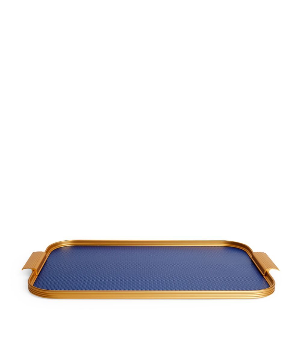 Ribbed Metal Tray (46cm x 30cm) | Harrods