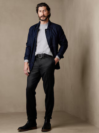 Tapered Perfect Flannel Dress Pant | Banana Republic (US)