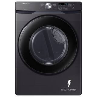 7.5 cu. ft. Vented Stackable Electric Dryer in Brushed Black with Sensor Dry | The Home Depot