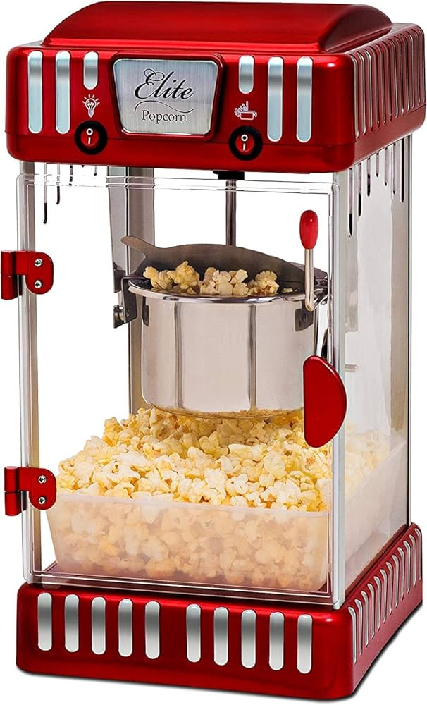 Elite Gourmet EPM-250 Maxi-Matic 2.5 Ounce Classic Carnival, Tabletop Kettle Popcorn Popper Machi... | Amazon (US)