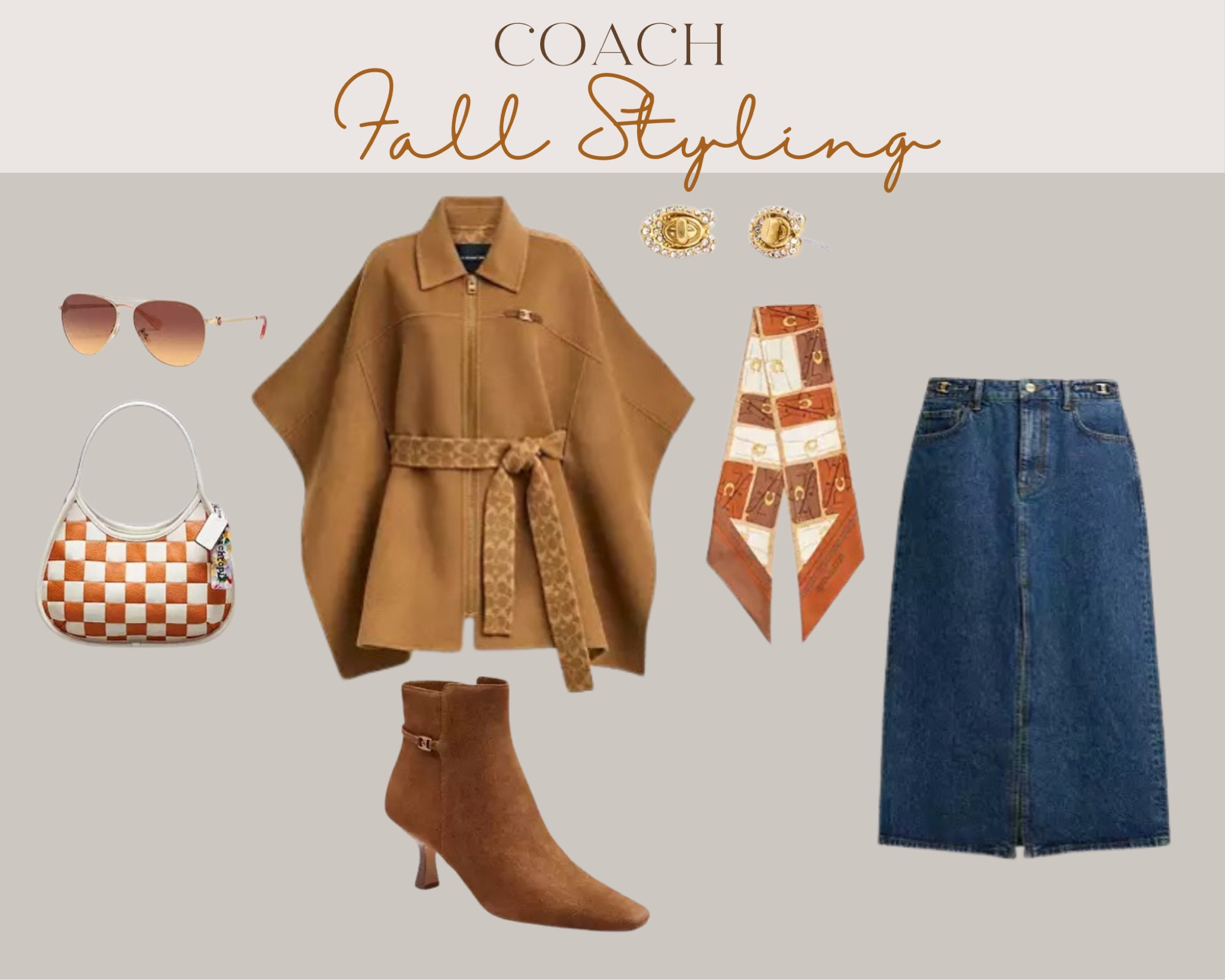 Fall fashion at Coach!
Poncho, ankle boots, skinny scarf, jeans skirtt

#LTKSeasonal #LTKStyleTip #LTKNYFW