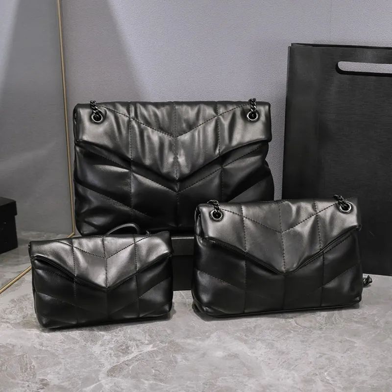 Luxury Designer bags Shoulder Bag Handbag Y-Shaped Crossbody Bags Seam Leather Ladies Metal Chain... | DHGate