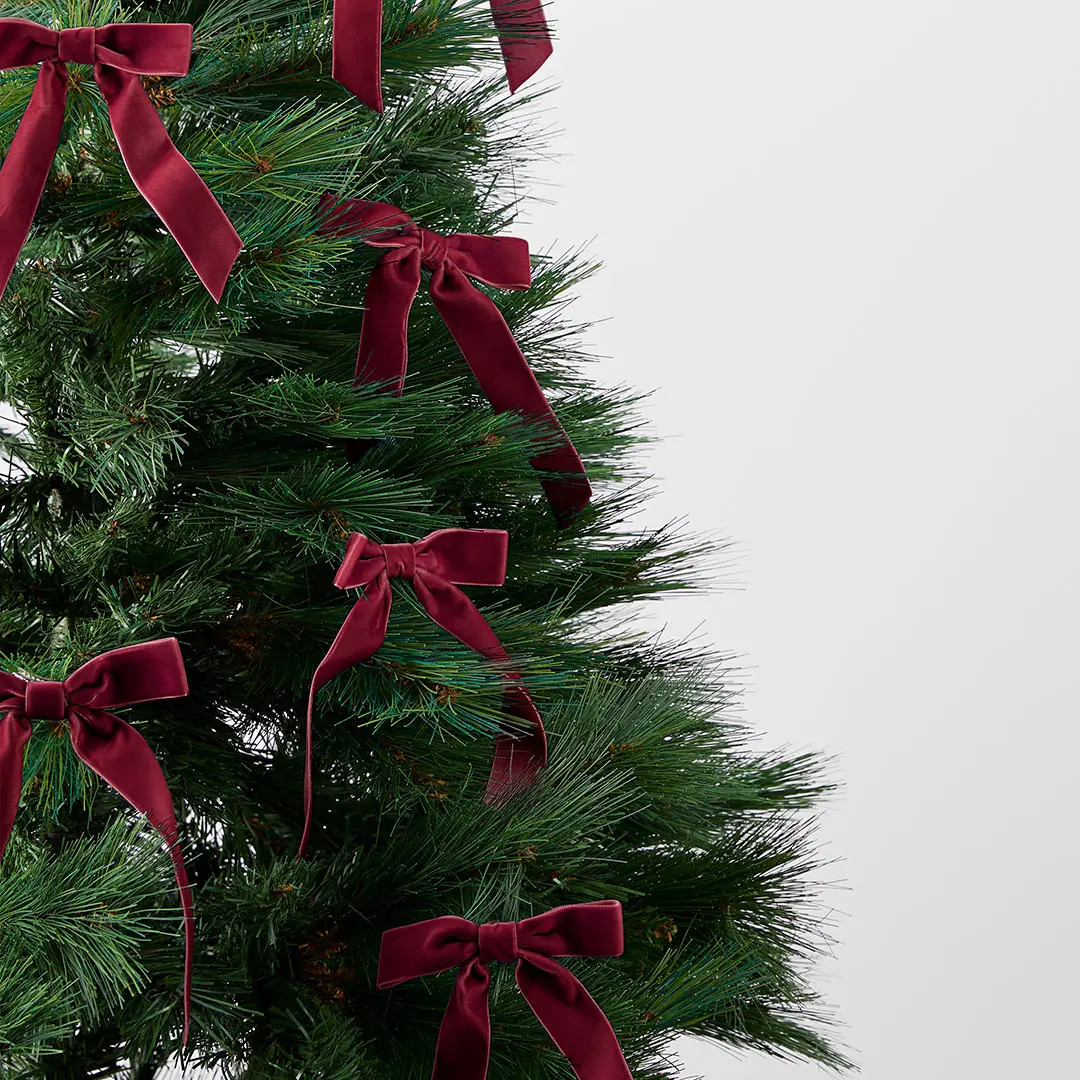 Velvet Bow Clips Set of 6 - Burgundy | Bed Bath N' Table