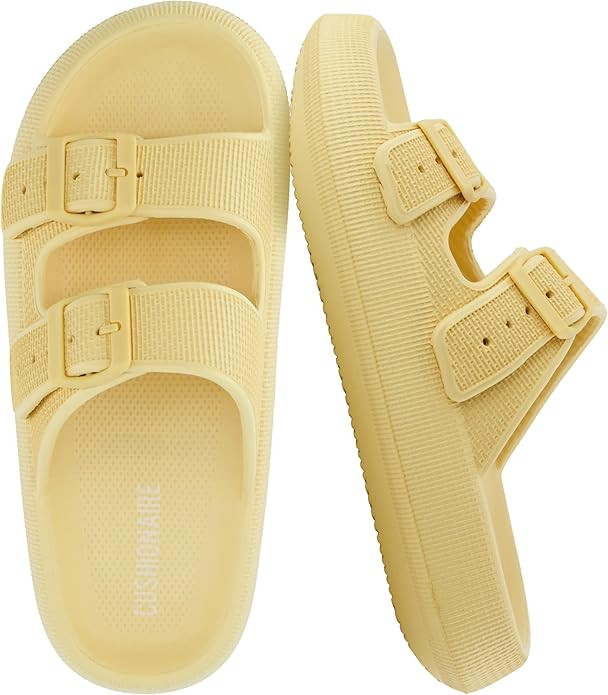 CUSHIONAIRE Fame Pillow Recovery Sandals for Women, Adjustable Double Buckle Waterproof EVA Cloud... | Amazon (US)