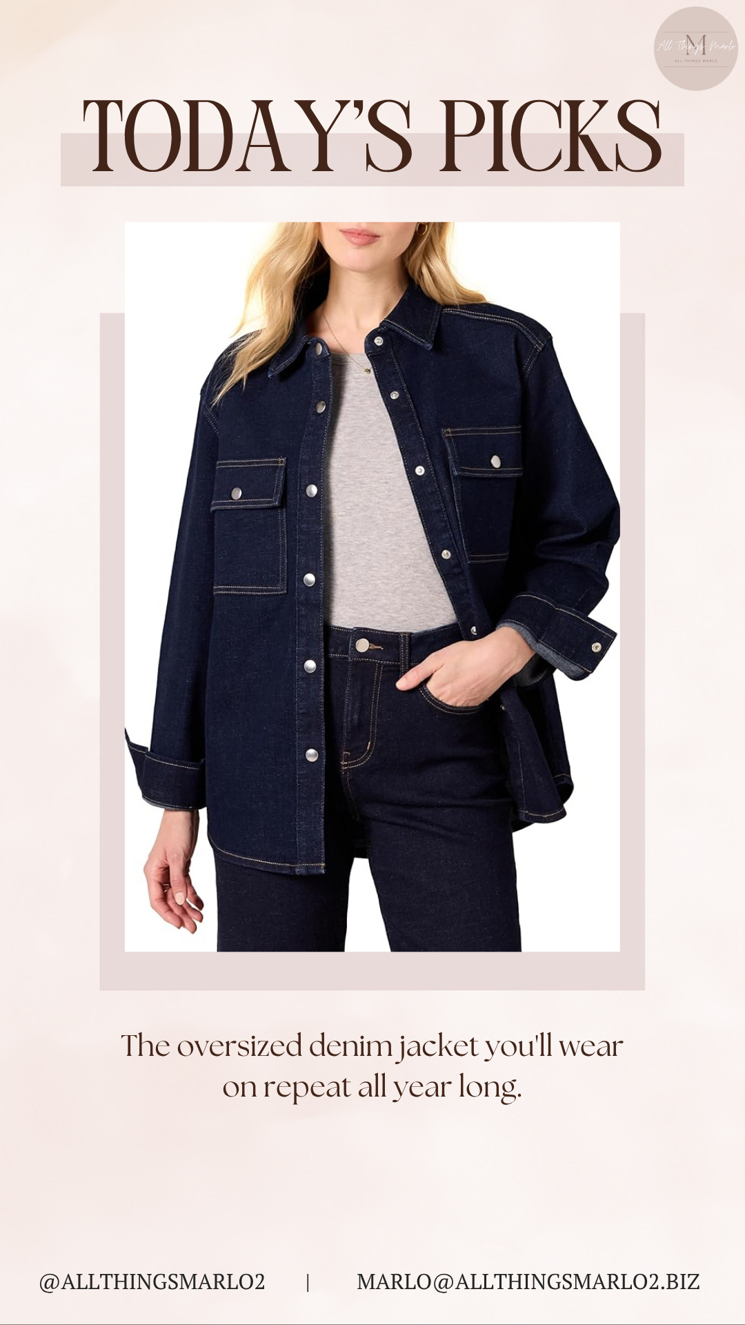 The oversized denim jacket you'll wear on repeat all year long. 

 #LTKSeasonal #LTKWorkwear #LTKTravel