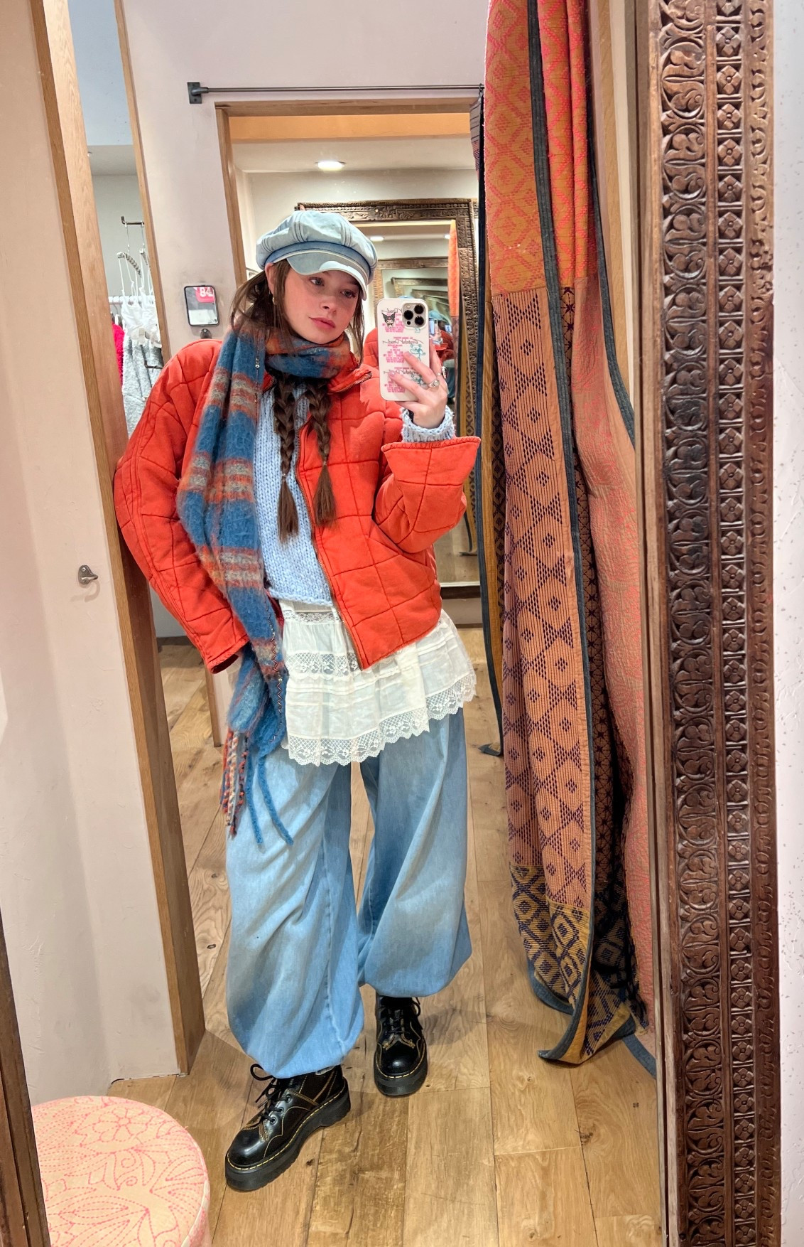 the orange and blue combo has been my fav this season!! 🧚🏼‍♀️🤍✨ #freepeople 

#LTKSeasonal #LTKHoliday #LTKBeauty