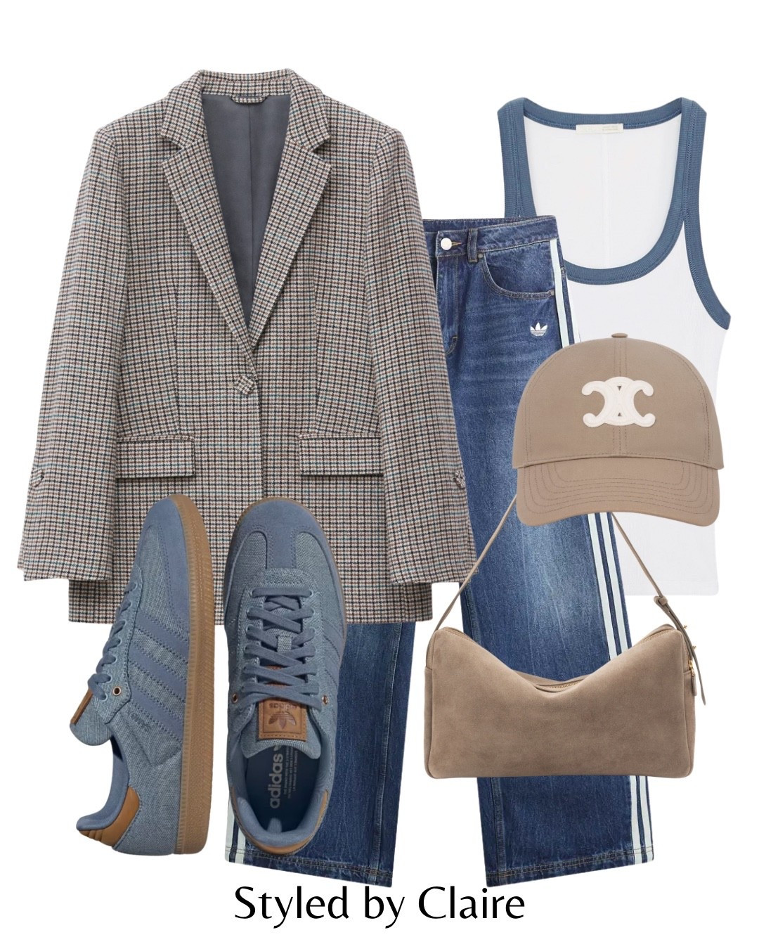 ADIDAS VINTAGE JEANS💙
Tags: check blazer other stories Zara cool girl contrast rib sleeveless top trainers denim suede tote bag cap fashion spring inspo outfit ideas chic women’s city break style cool girl statement outfits

#LTKootd