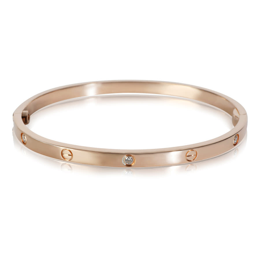 Pre-Owned Cartier Rose Gold Diamond Small Model Love Bracelet | Jomashop.com & JomaDeals.com