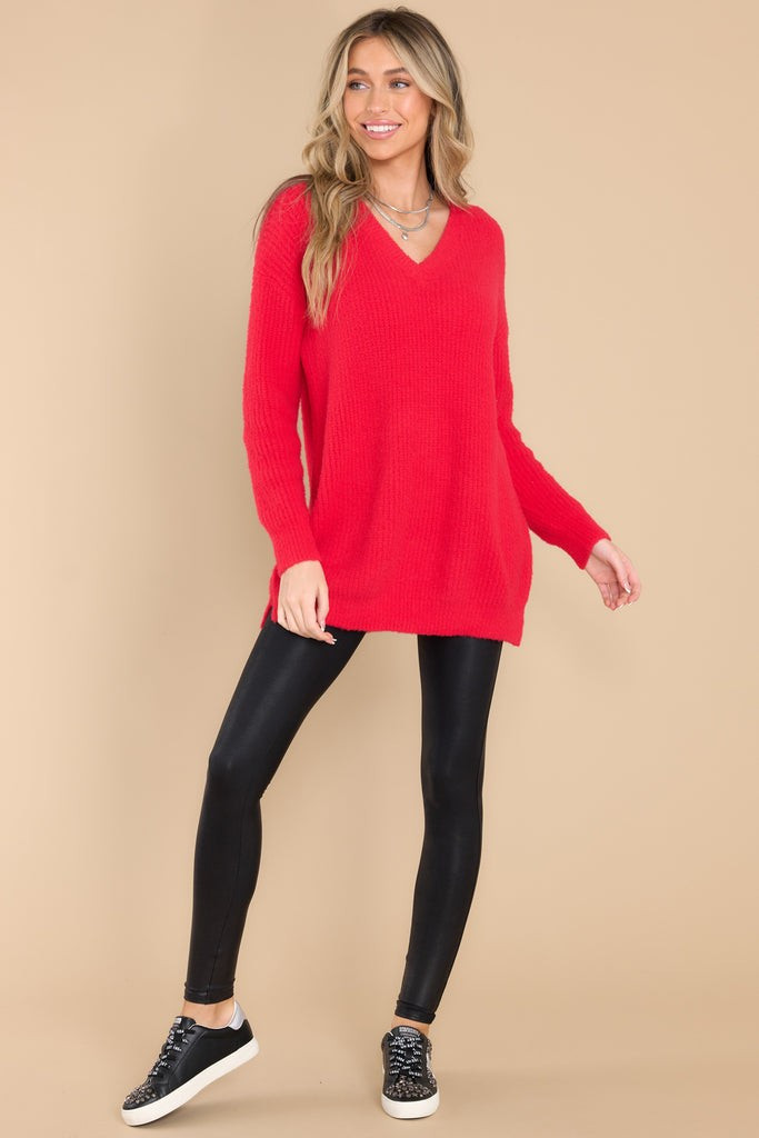 Any Day Now Red Sweater | Red Dress 