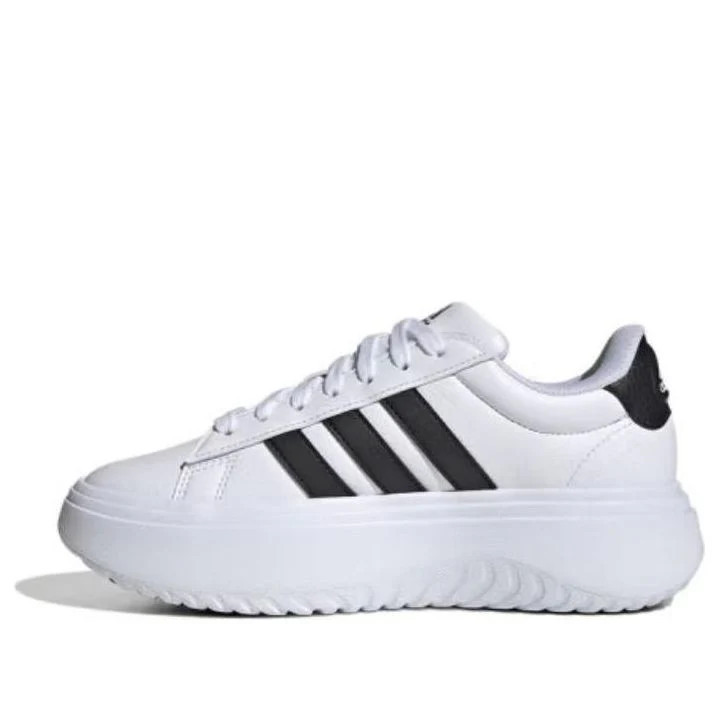 (WMNS) adidas Grand Court Platform 'White Black' | KICKS CREW