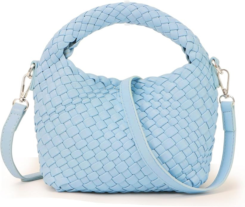 Woven Tote Small Crossbody Bag,Woven Leather Handbags for Women,Woven Designer Luxury Purse Bag... | Amazon (US)